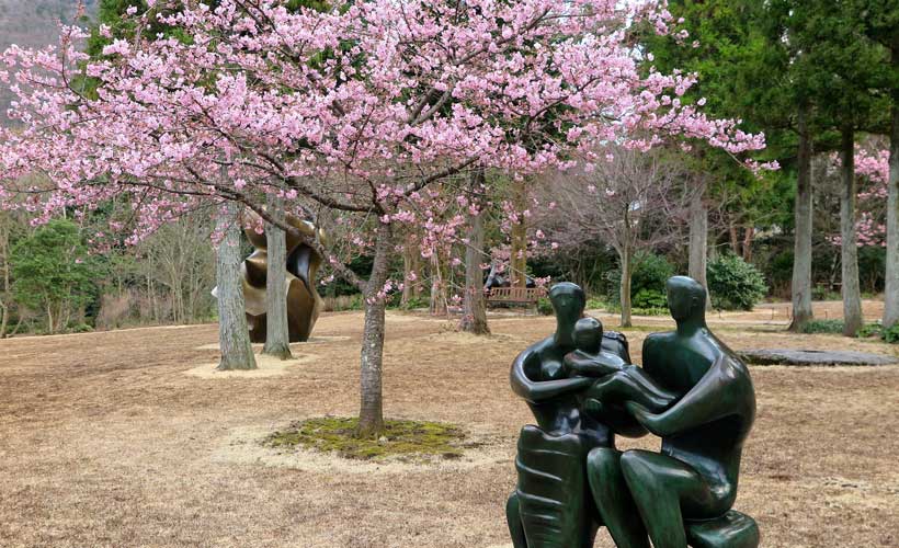 Hakone copper sculptures