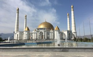 the Stans - White marble mosque Turkmenistan