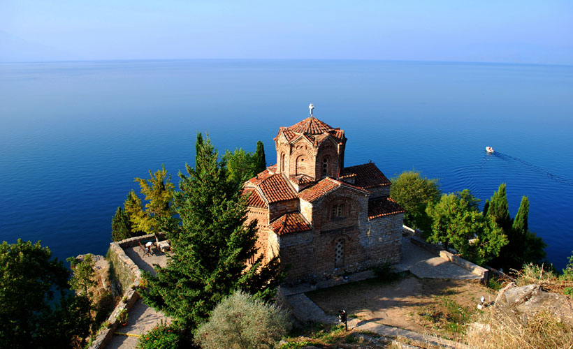 St John's Church overlooking Lake Ohrid