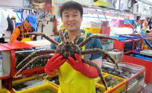 Giant crab at the markets